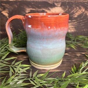 Dreamsicle Bubble Mug With Butterfly Handle